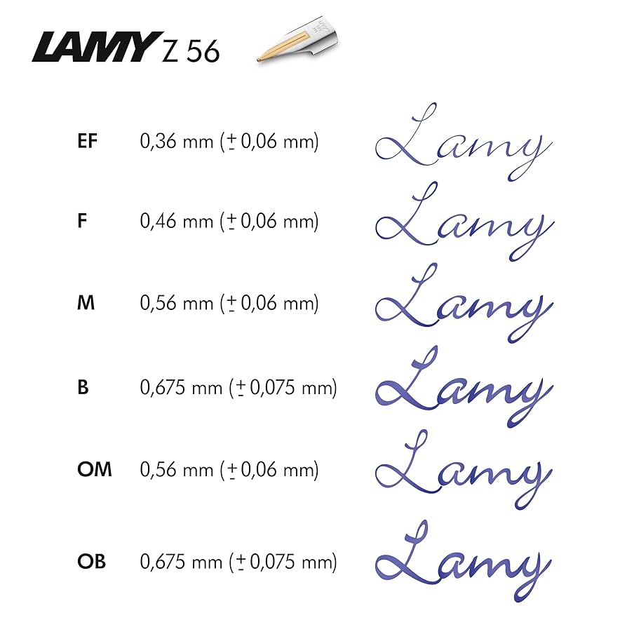 Amazon | Lamy Z 56 ペン先 888 – 14カラット ゴールドペン先